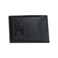 Cat Mask Slim Cardholder Wallet – Faux Leather ID Holder